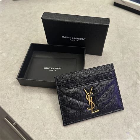 replica ysl card holder wallet|YSL card holder real or false.